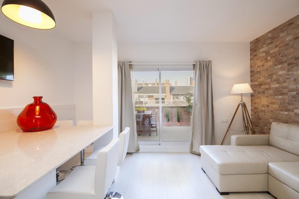 Barcelona Penthouse Private Terrace Sustainable Stay Keyless Access Buitenkant foto